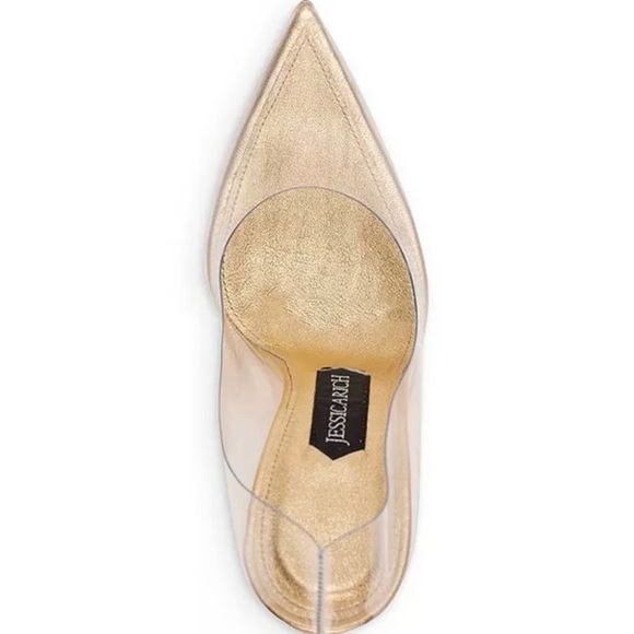 NEW Jessica Rich NUDE leather and polyurethane stiletto pumps - Picture 8 of 11